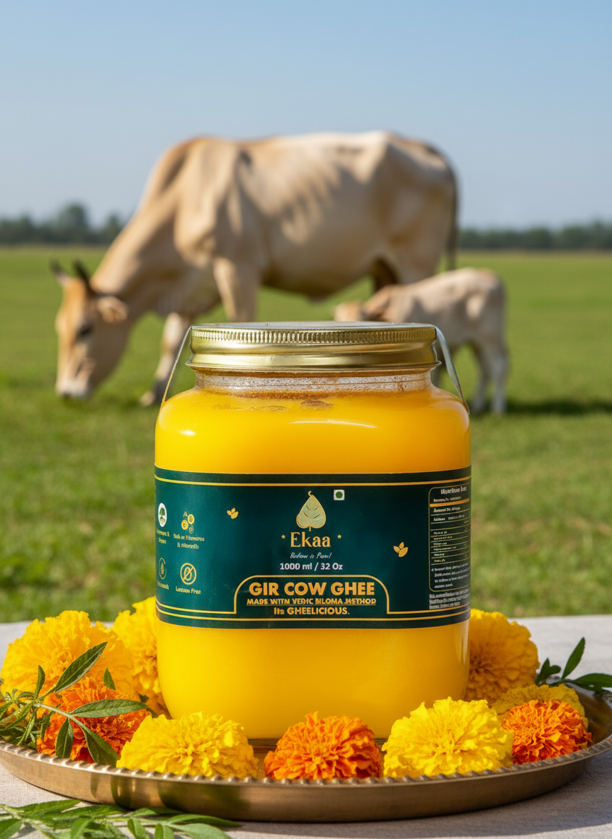 EKAA A2 Gir Cow Bilona Ghee